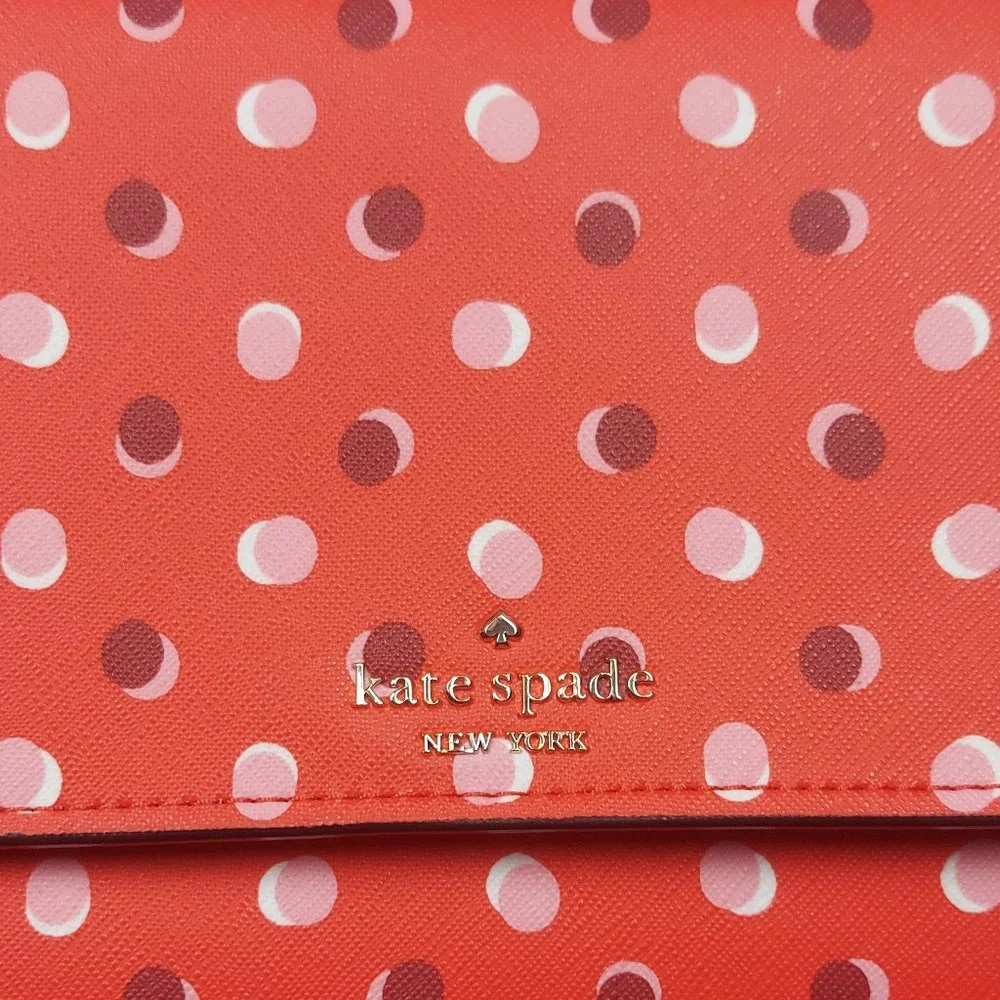 NWT KATE SPADE NEW YORK COVE STREET FIESTA DOT DODY (DIGITAL RED)